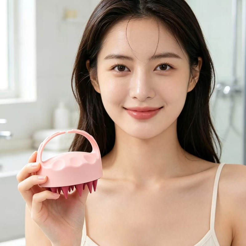 Image of Free - 2pcs Scalp Massager & Shampoo Brush Suitable For Normal Hair, Scalp Cleansing Comb For Hair Care, Shower Massager Tool, Gift For &, For Home Use, Bohemian Hair Styling Tool (bogo )