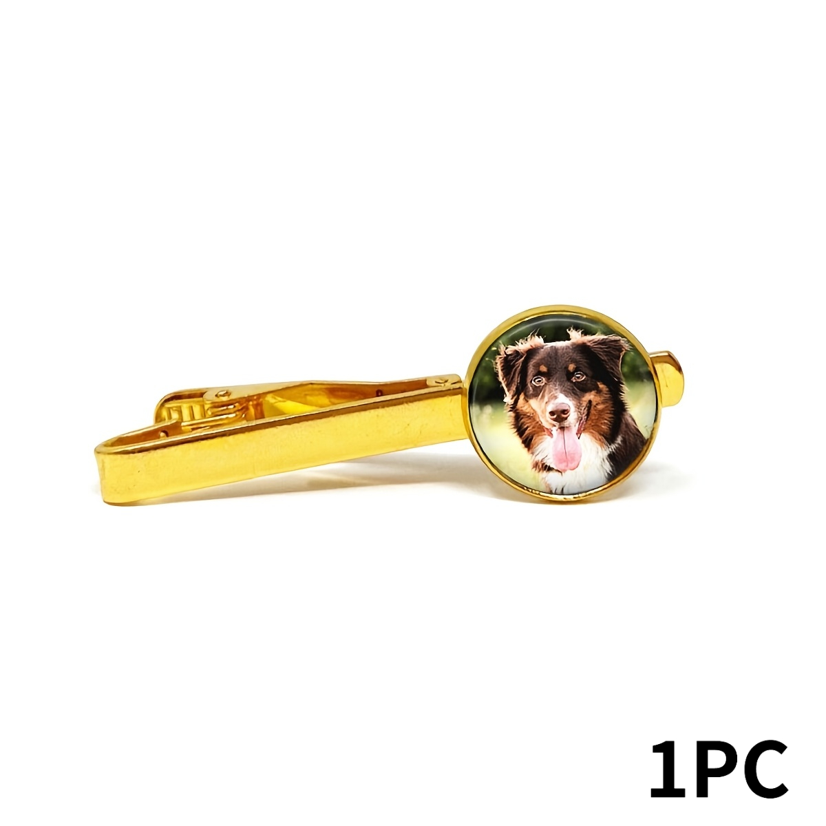 TEMU 1pc/personalized Custom Tie Clip, Perfect Father's Day Wedding Gift, High-end Private Customization With Custom Photo, Ideal Gift For Groomsmen,