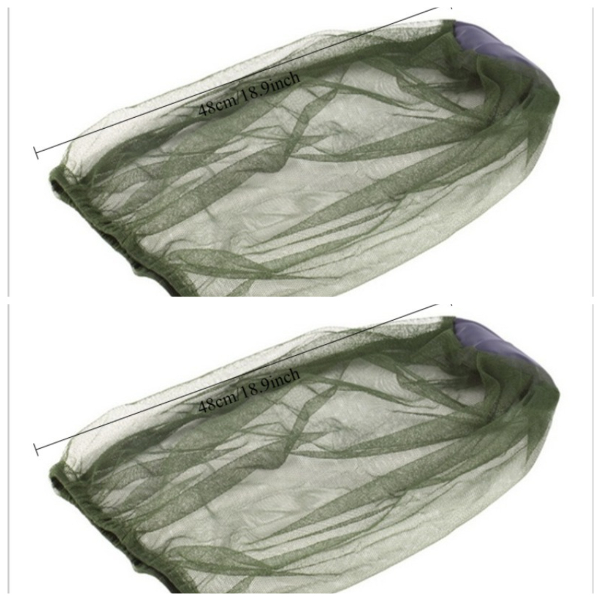Image of 2pcs Breathable Mosquito Net Headgear With Mask & Sturdy - Compatible For Hats, Outdoor Fishing Hunting Protection, Masked Design For, Suitable For Fishing, Hunting Gear