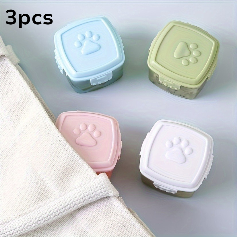 TEMU 3pcs Random Color Kitten Claw Food Storage Jar, Suitable For Jam, Snacks, Pet Food And Household Paper Towels, Cat Food Storage, Snack Paper