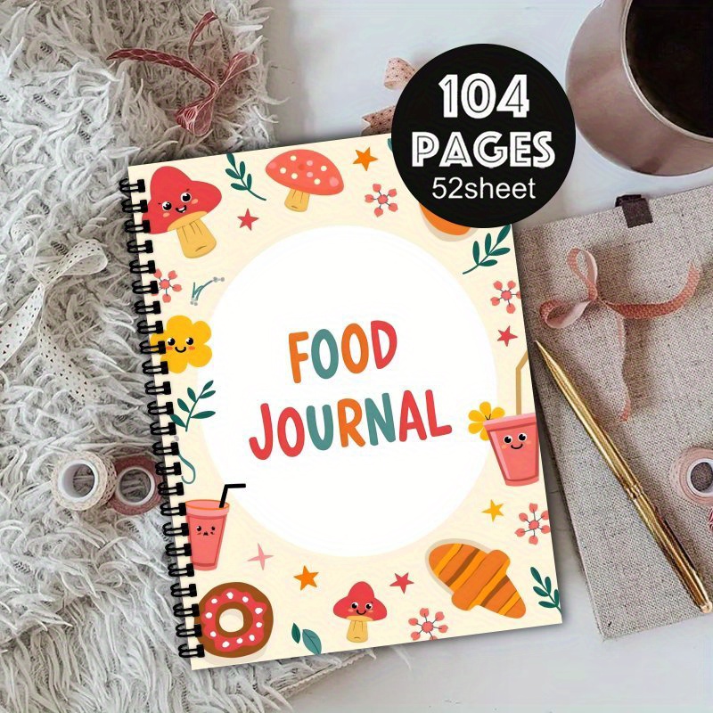 TEMU A5 Weight Loss Journal - Spiral Bound Fitness Planner With Food , , Meal Planner - Undated Weight Loss Diary For - Gym, Diet, Weight Loss Plan -