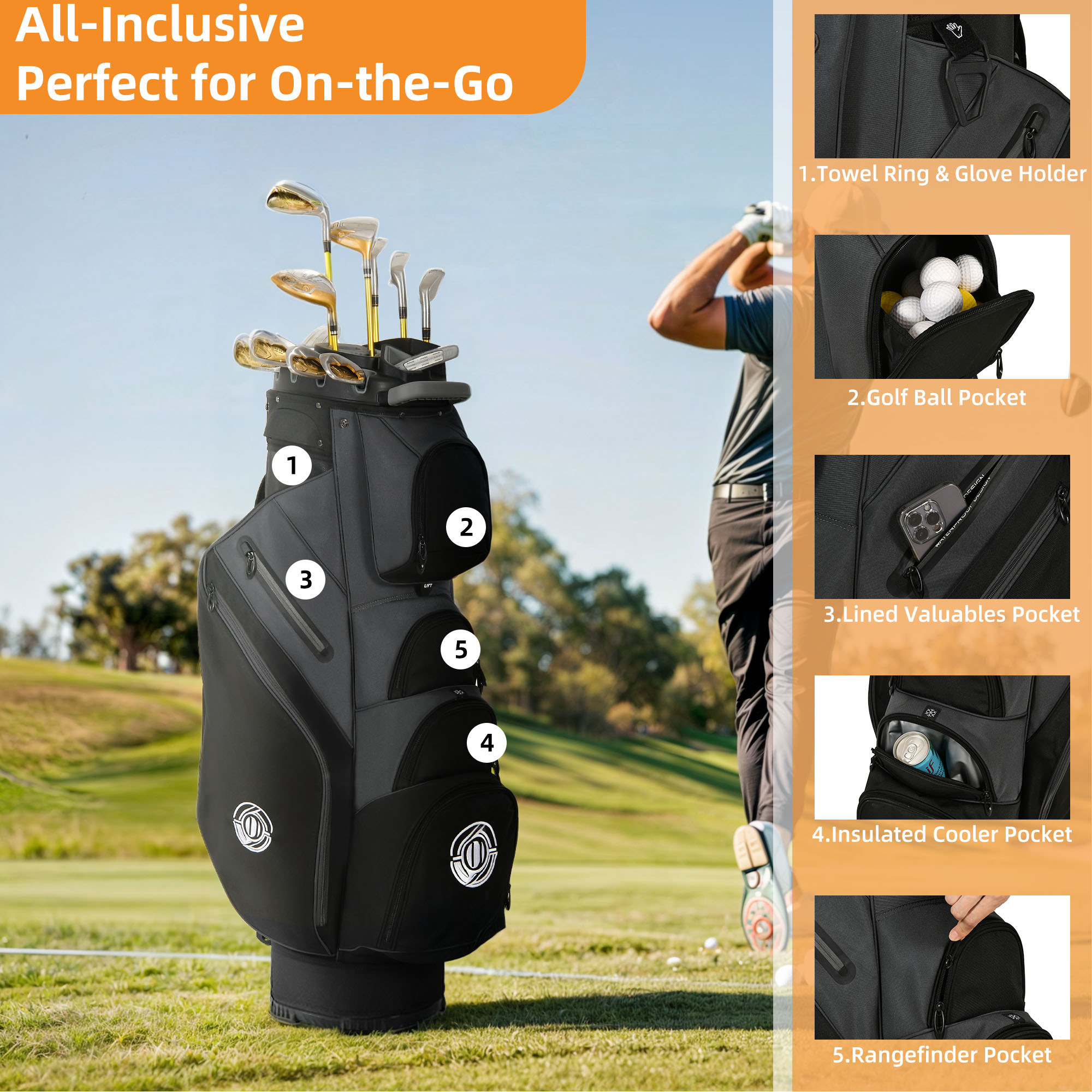 Golfickers HOLE 504 CORDURA® \"Cart Bag\" Golfickers HOLE 504 CORDURA® 