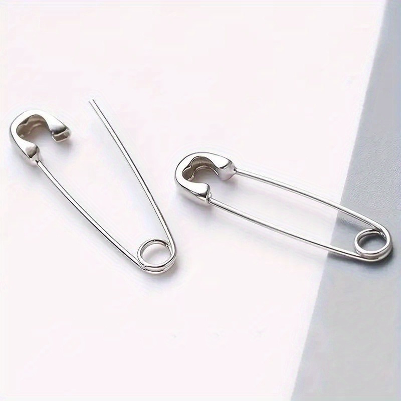 TEMU Chic Punk-inspired Pin Earrings, Trendy And Unique, Jewelry Worn At Everyday And Festive Gatherings
