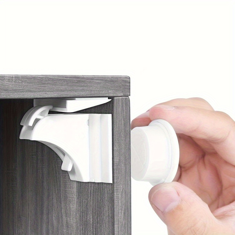 

A Set Safety Magnetic Cabinet Lock: , Hidden Design, No Drilling, No Bisphenol A