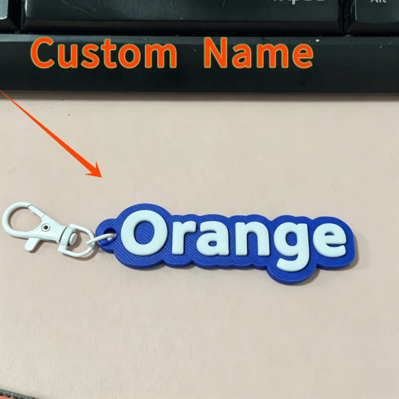 TEMU 1pc Custom Name Keychain, 3d Printed Personalized Keyring, Bag And Water Bottle Tag, Birthday Party Favor, Graduation Ceremony, Back-to-,
