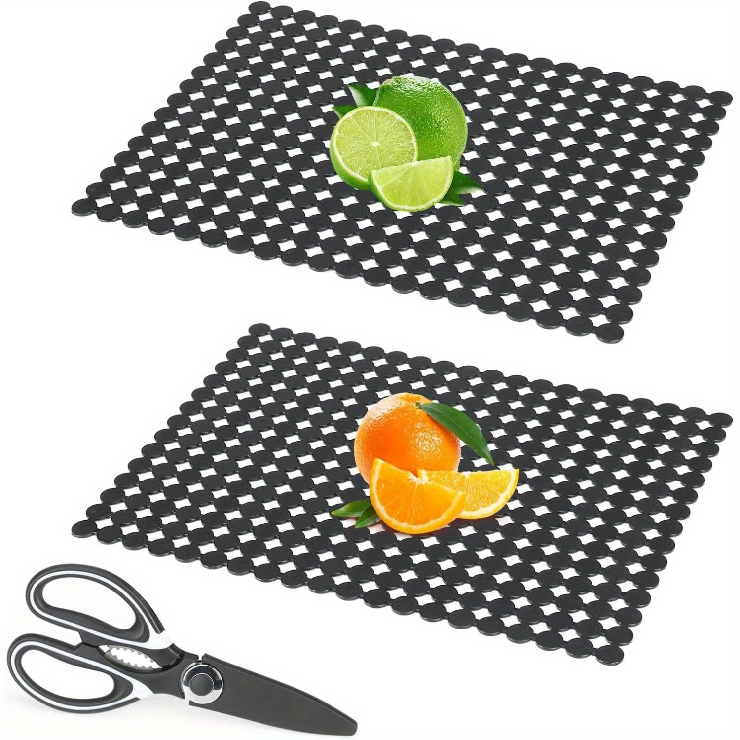 2li klasik stil kesme sink matları, pvc   eklemleri ile makas, 30x40cm, çelik ve seramik havuzlar için çizik direnci koruma, yıkayabilir   kapağı seti 0