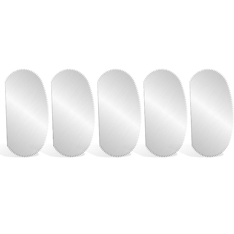 TEMU 5pcs Stainless Steel Clay Scrapers, Steel Pottery Tools Clay Texture Serrated Sculpting Scrapers Crafts Tools Ceramic Carving Tool Kit For