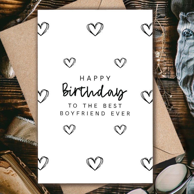 E-shop 1 Stück Geburtstagskarte für Freund, Einzigartiges Geschenk für Freund, Freundin, Ehemann, Ehefrau, Lieblingsmensch, Ideal für Valentinstag