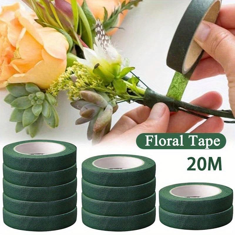 

20m Waterproof Floral Stem Tape, Self-adhesive Tape, For Bouquet Wrapping, , Florist Supplies, Plastic Surface Compatible, With Diy Craft Tape For Arrangements And Wrapping