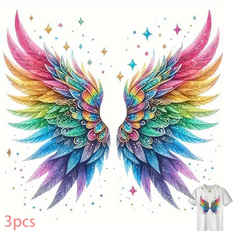 Image of 3pcs, Craft Patch, Individual Heat Transfer Stickers, Manual Tear-off Patches, Special Gifts, Suitable For Backpacks, Pillows, Pants, Vinyl Material , Image