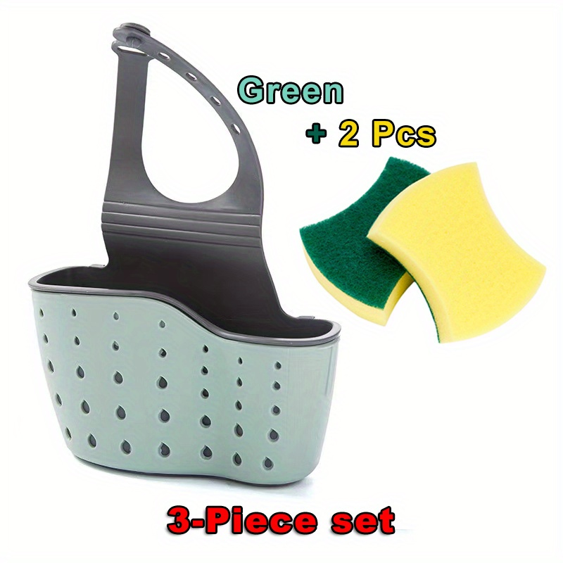 

3- Set, -saving Organizer 2 Sponges, - Draining , Cleaning Sponges For , Fruits, Vegetables, , , Plastic