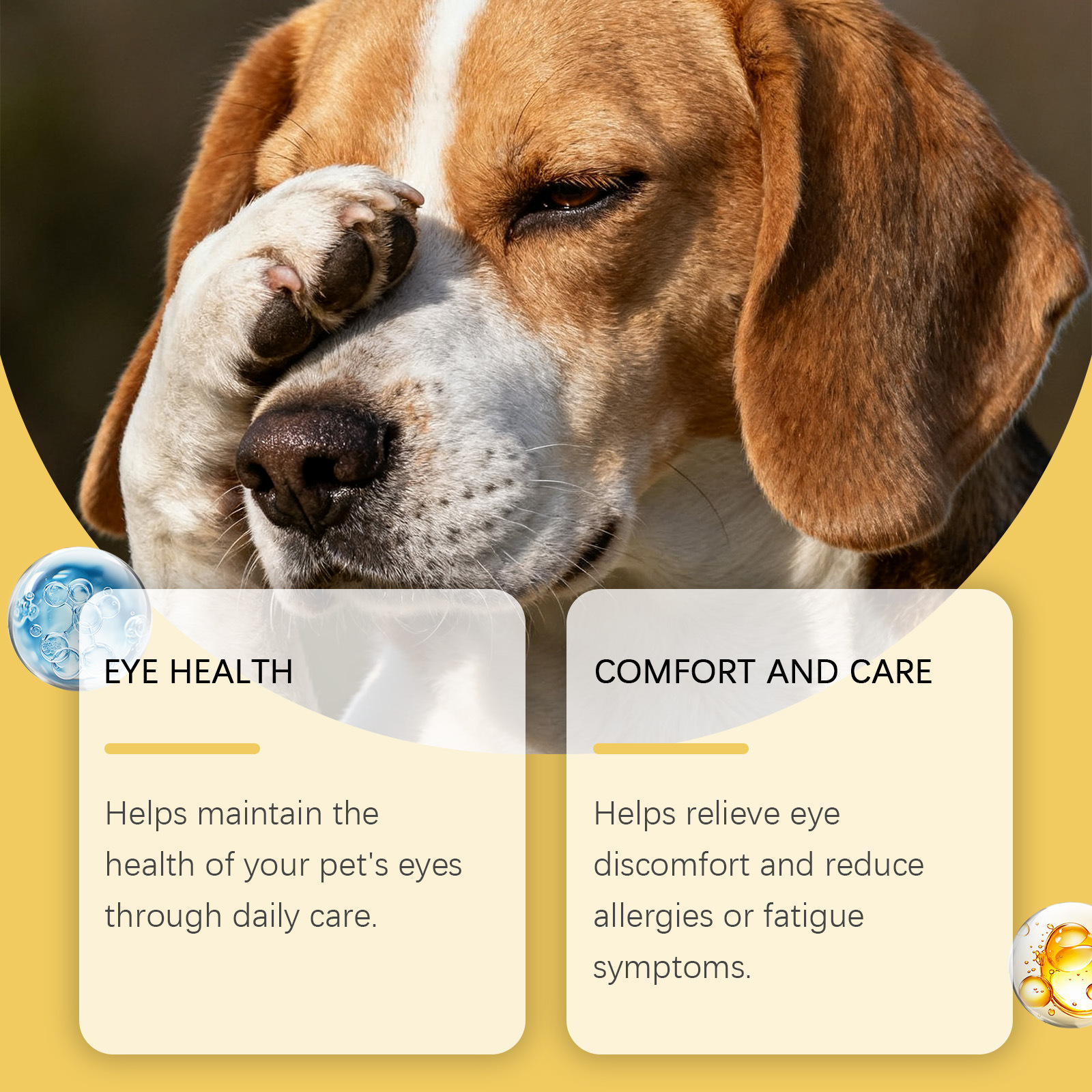 YEGBONG Advanced Vision Formula for Dogs, Improve Eye Clarity, Plant Extracts Eye Care Drops, Non-Irritating Gentle Formula, Supports Canine Eye Health & Visual Function, Daily Eye Care for All Dog Breeds, 30ML/1FL.OZ - Image 3