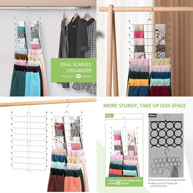 scarf hanger protects scarves wrinkles wrinkles Temu