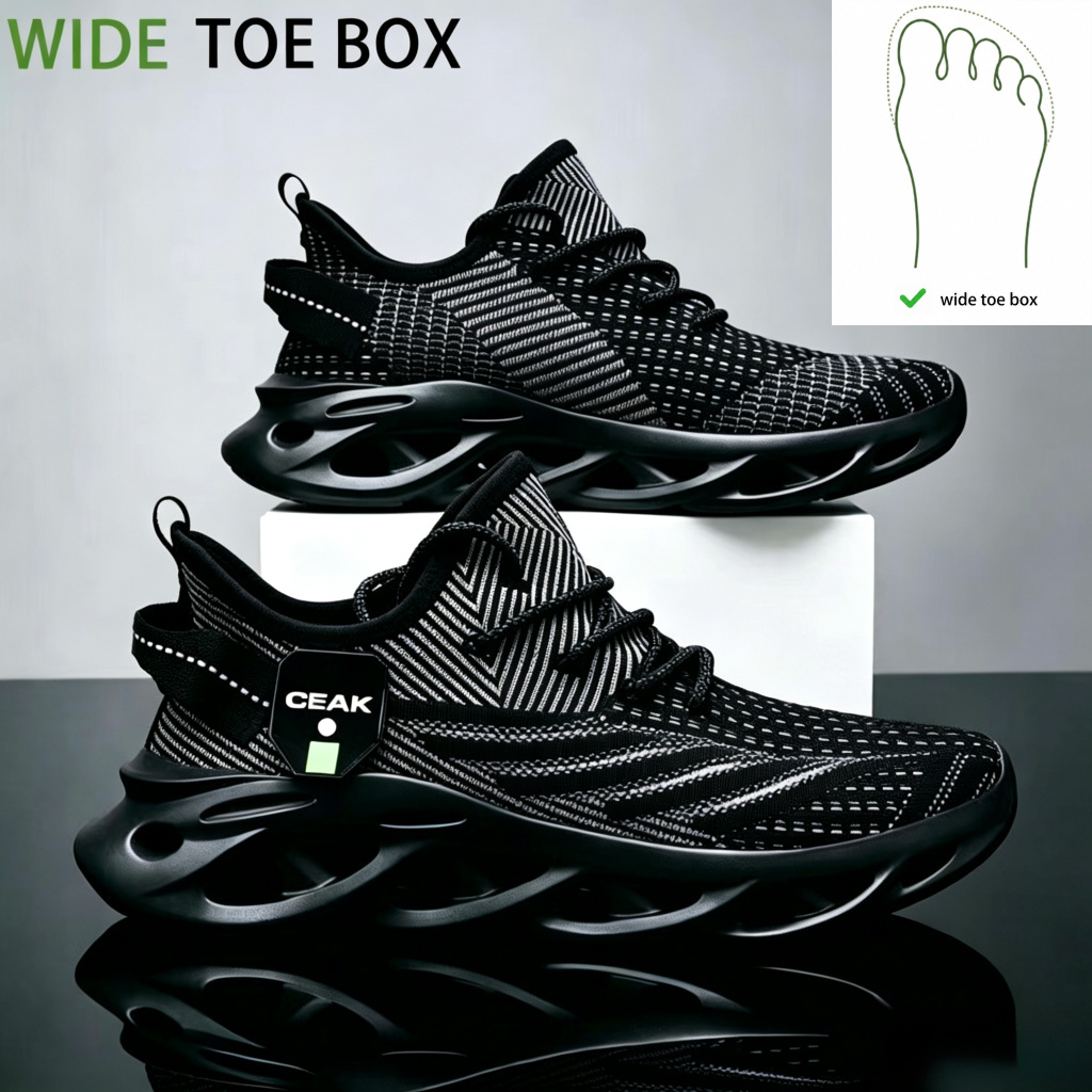 Men's Plus Size Wide Toe Casual Athletic Shoes