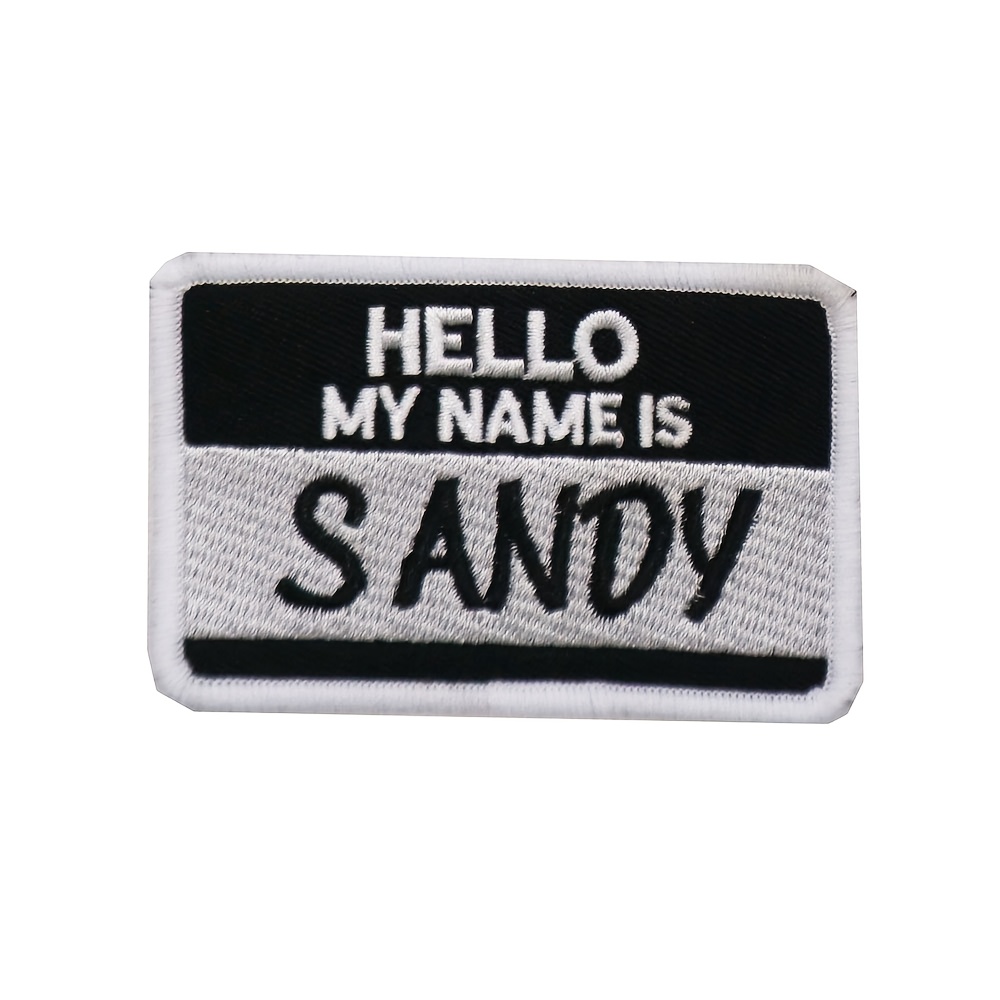 TEMU [customizable Products]customize 1 Embroidered Fabric Patch With A Name In Various Colors, Which Hand-sewn, Ironed On, Or Attached With. Used As