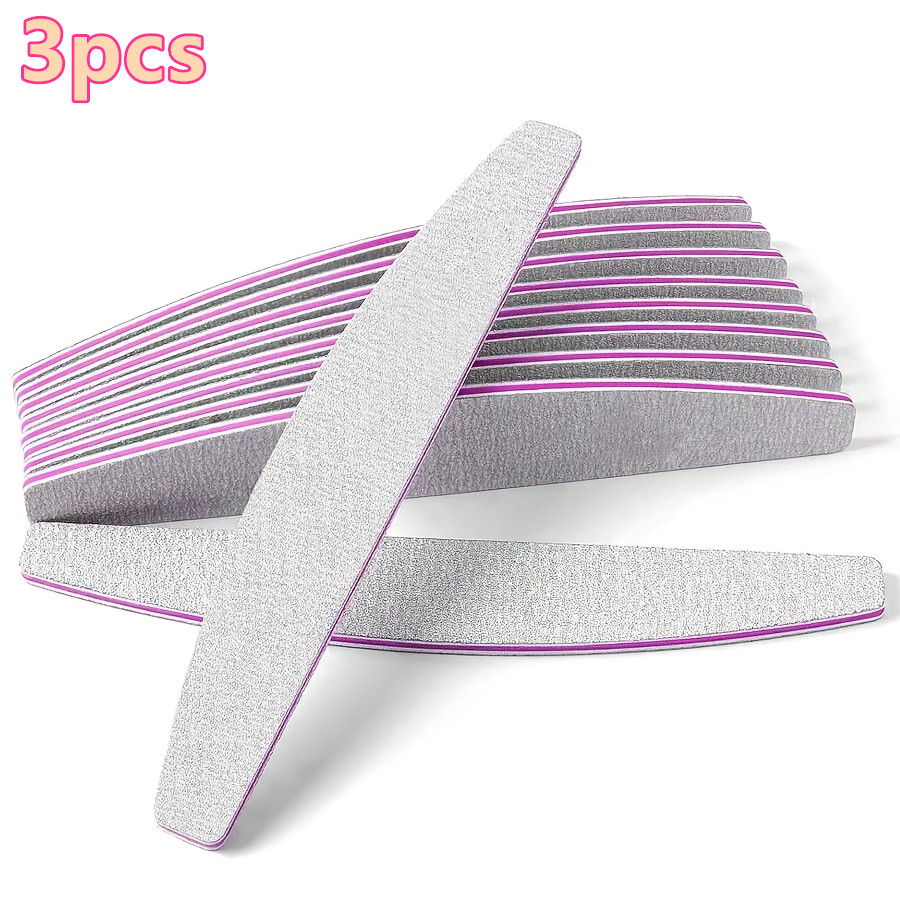 3pcs Professional Double-sided Sandpaper Nail Clipper And Polisher Set, 100/180 Abrasive Reusable Nail Tool, Essential Nail Sandpaper For Artificial Nails And Hand Nail.