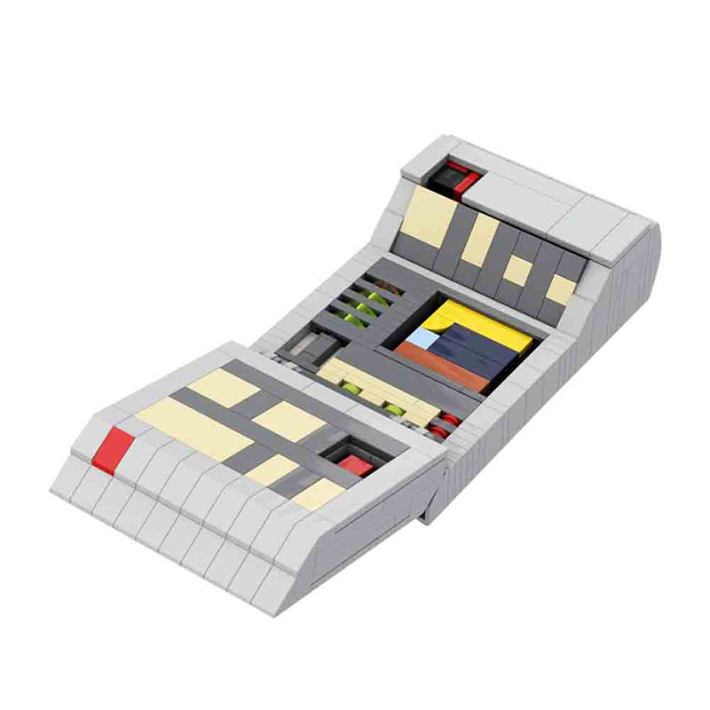 Handheld Detector Building Set Futuristic Portable Shape Model Assembly Desktop Gift