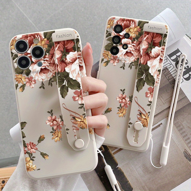 TEMU Phone Case - A Multifunctional Cube Wristband Phone Case That Your Hands With A Convenient Wrist Strap. This Phone Case Combines Protection And