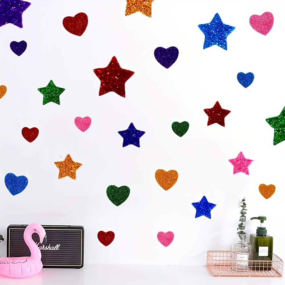 150pcs Glitter Foam Stickers for Craft Supplies & Decoration