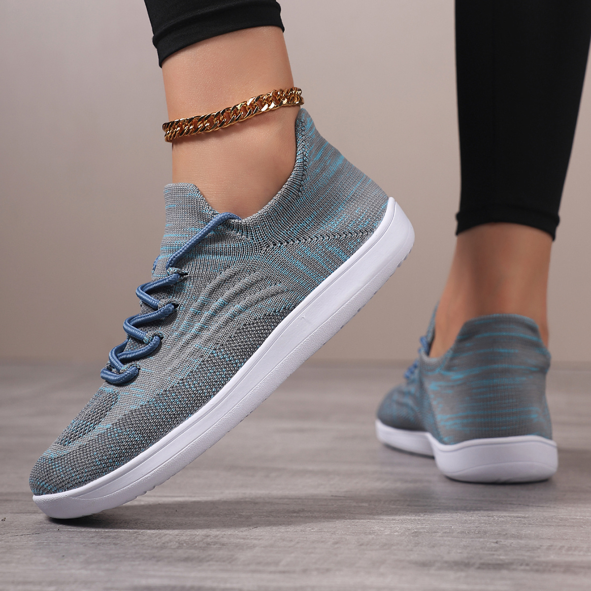 Women's Plus-Size Wide-Toe Running Sneakers for Comfort