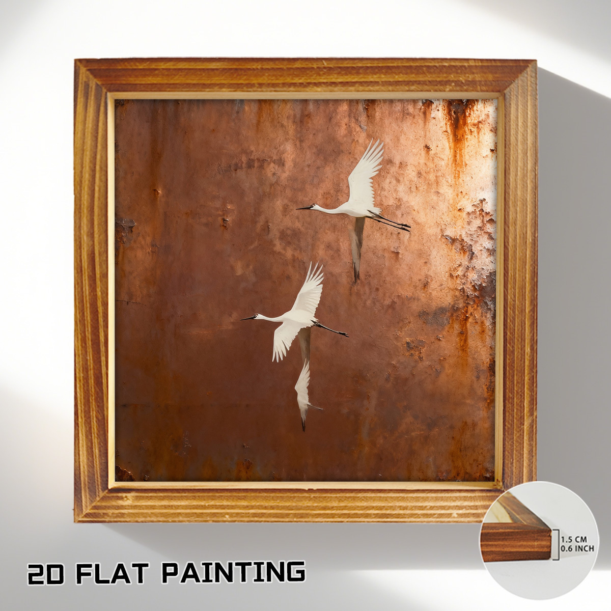 TEMU 1pc Decorative Painting, Canvas Art, Wall Hanging, Wall Art, Decor Item, 20cm/8 Inches, Gift, Framed Wall Art, Hanging Decoration, Artwork, Home