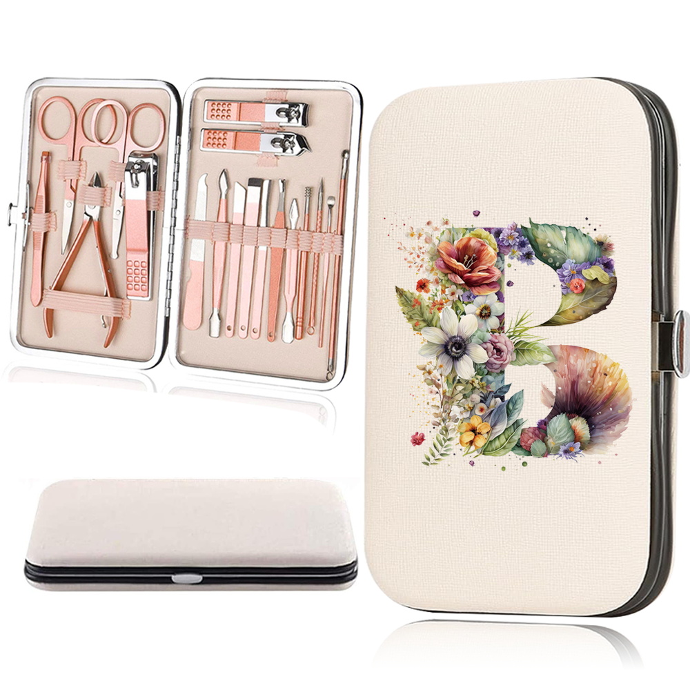 18pcs Essential Travel Nail Clipper Set with Organizer Case