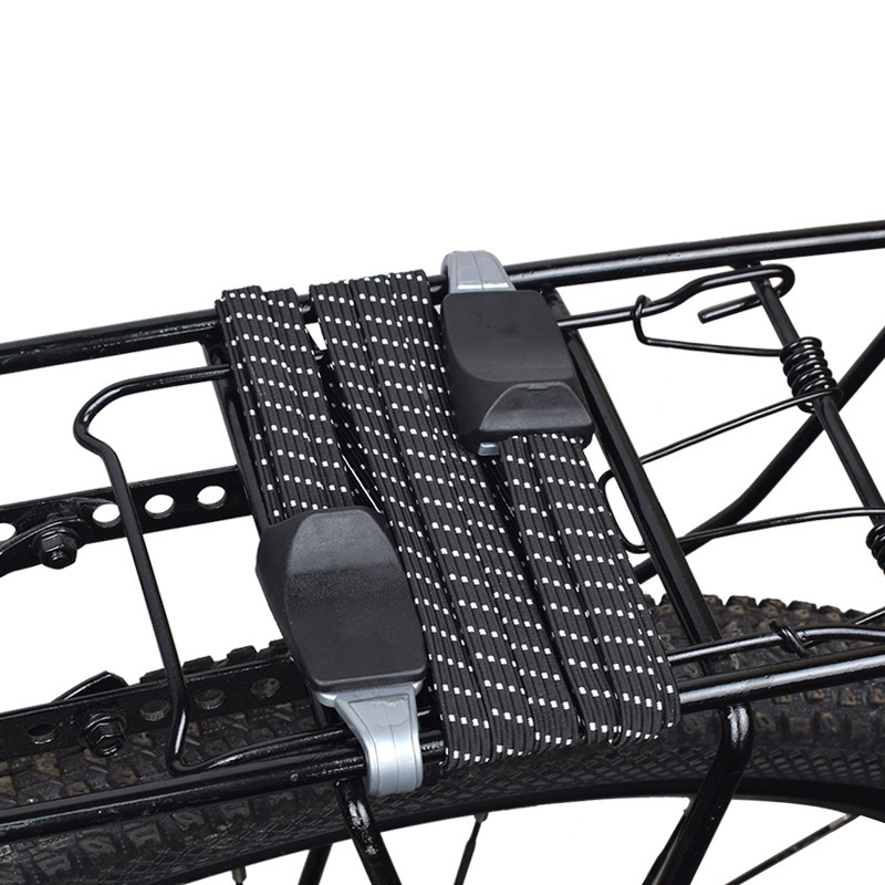 E-shop Fahrrad Gepäckseil Elastische Trägergurte mit Haken – Mountainbike Taschenzubehör, elastischer Kautschukriemen