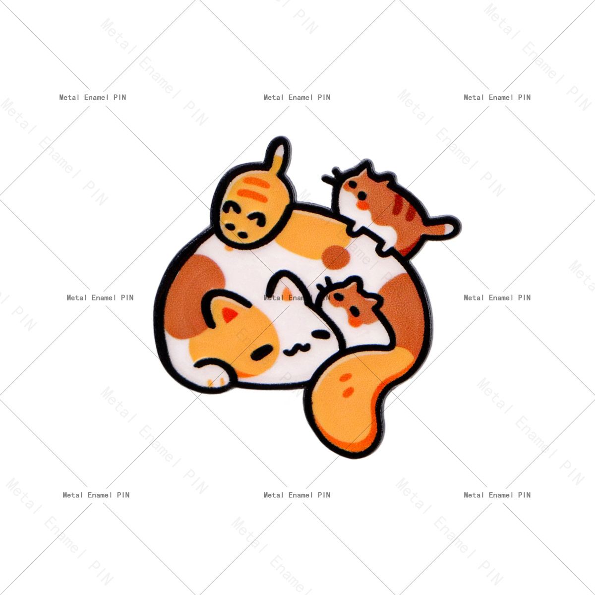 TEMU Cute Cat Lapel Enamel Pins And Brooches Badge Pins For Backpacks Bags Backpack Cool Decoration Friend For Gifts Men Women
