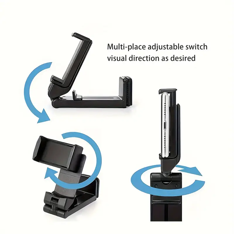 360 rotating airplane phone holder portable foldable travel clip with sleek multi functional for trays luggage essential for pilots travelers flight carry on accessory modern phone holder durable abs material Product details 2