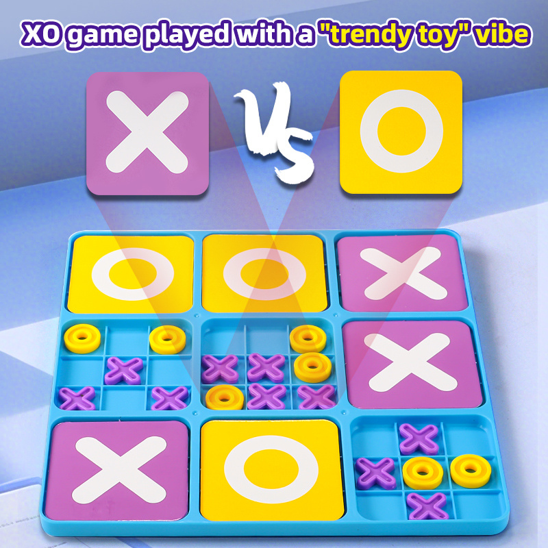 18x18cm XO Tic-Tac-Toe Board Set, Interactive Game