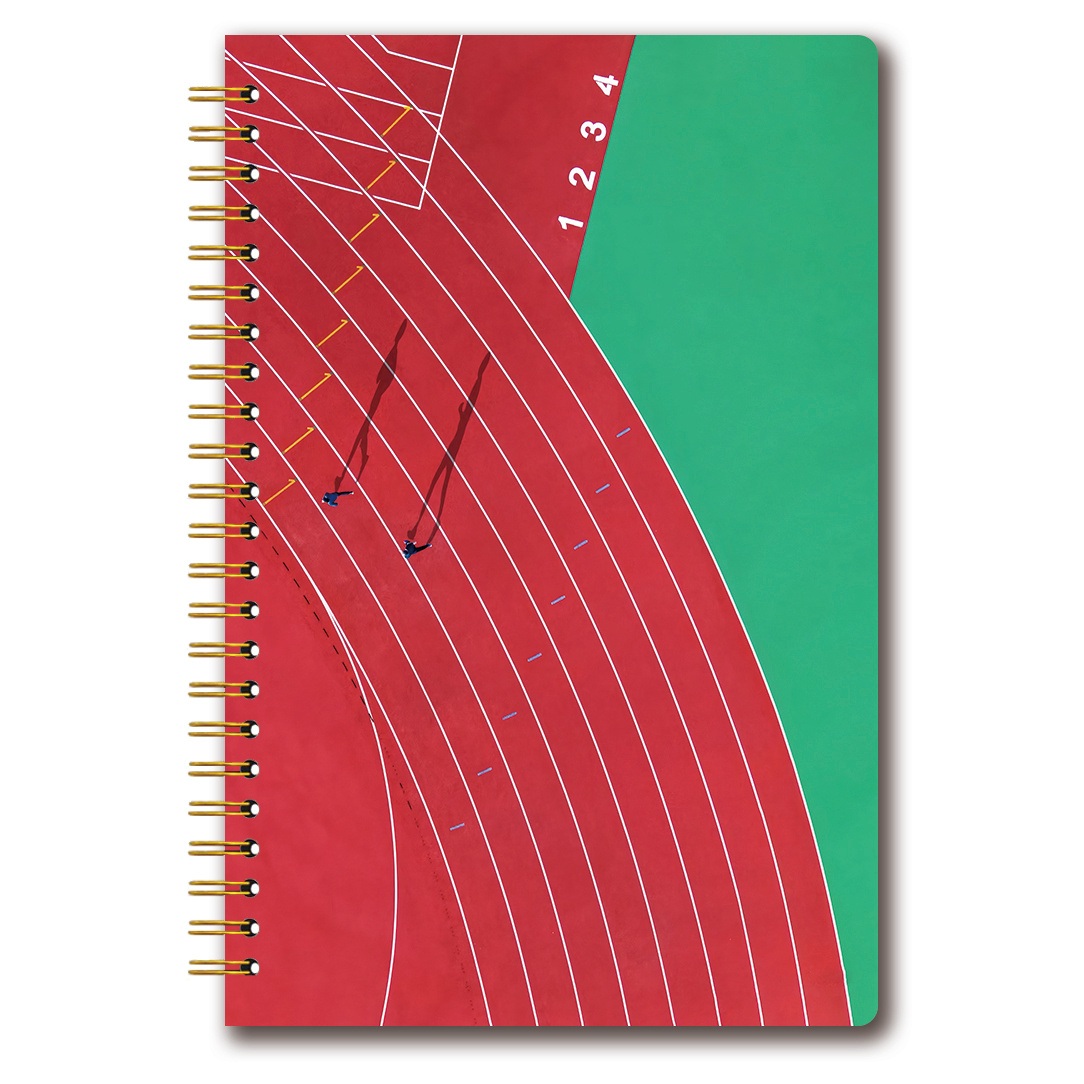 TEMU Carnet Spirale Portable avec Mise en Page Athlétisme - Papier Blanc -, Format Compact 5,5x8,4 Pouces, 50 Pages Reliées, Idéal pour Écriture, ,