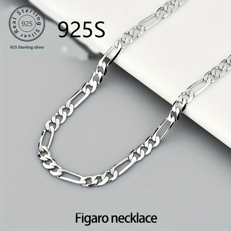 

1 Figaro en argent 925 , hypoallergénique, plomb ni , artisanat italien, , , polyvalent un et cadeau, toutes , sur le