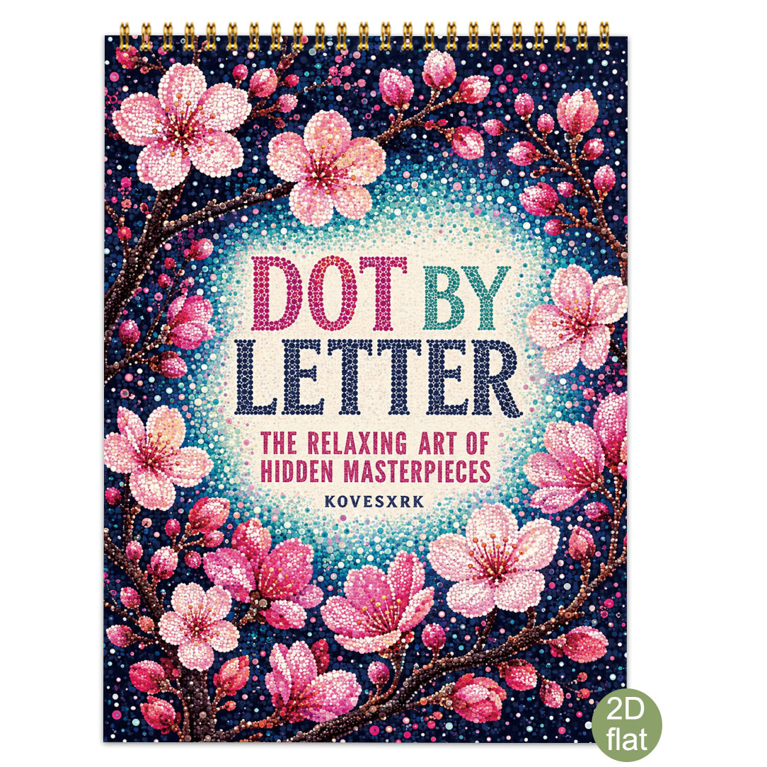 TEMU 1pc Plant Letter Book | 8..2 Inches | Completed Plant Artwork Wall Decor (frame Not Included) | Using Letter Grids To Guide | Thanksgiving