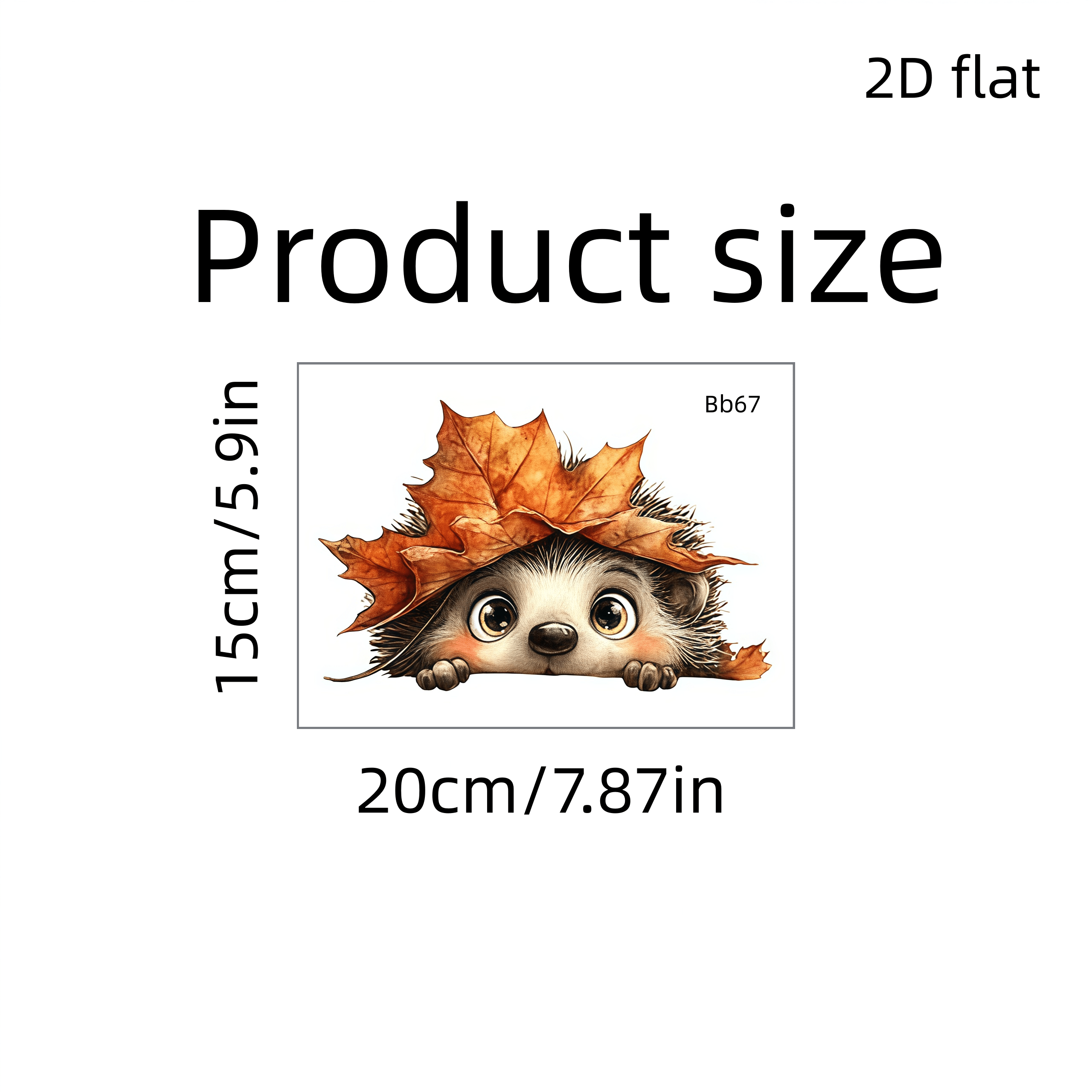 TEMU Window Stickers 1pc Cartoon Peeking Hedgehog Window Decal, Cute Autumn Animal Glass Sticker, Suitable For Living Room And Bathroom, Whimsical