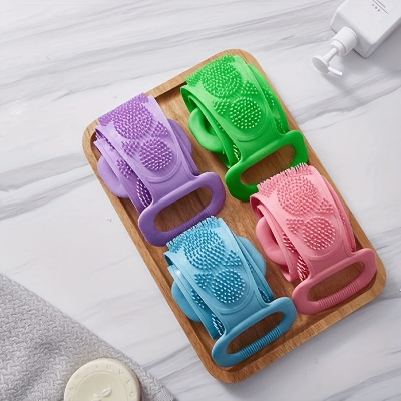 Body Sponge Silicone Brushes Bath Towels Scrubber Set
