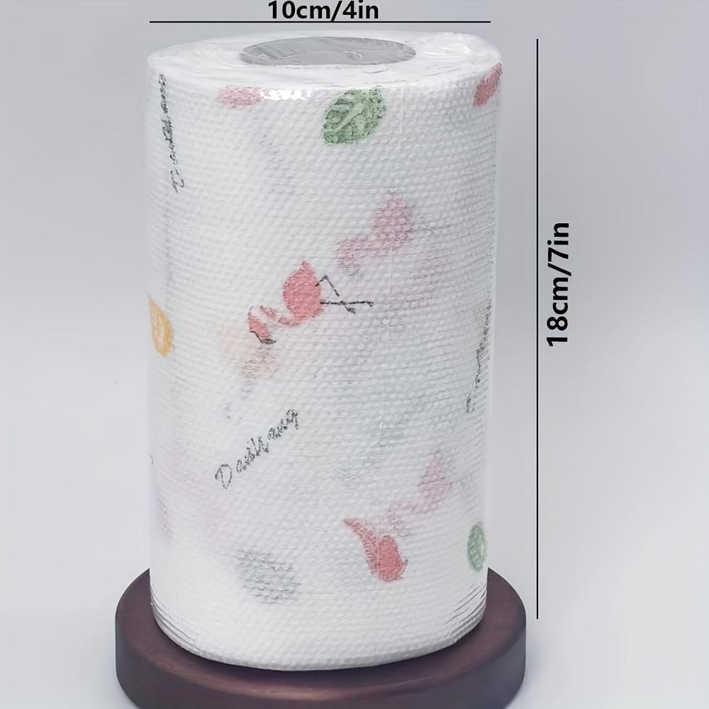 TEMU 1 Roll (200 Sheets) Super - Disposable Kitchen Towels Kitchen Cleaning Cloths Lazy Rags, Dish Cloths Oil-removing Dish Towels, Kitchen Supplies