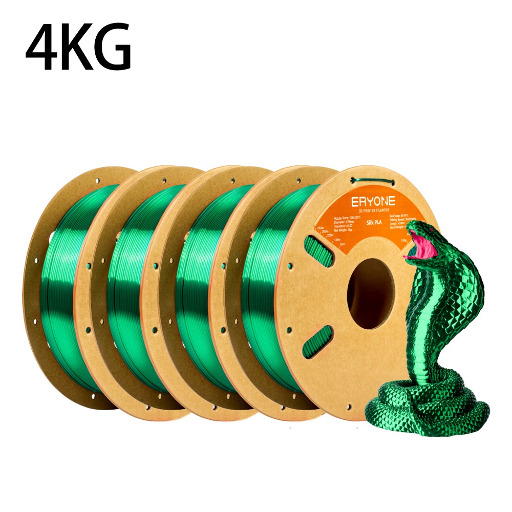 Eryone Pla- 3d Printing Materials, Includes 4 Rolls Weighing 4kg, With A Diameter Of 1.75mm And A Tolerance Of +/-0.03mm, Featuring Easy And Vibrant Color