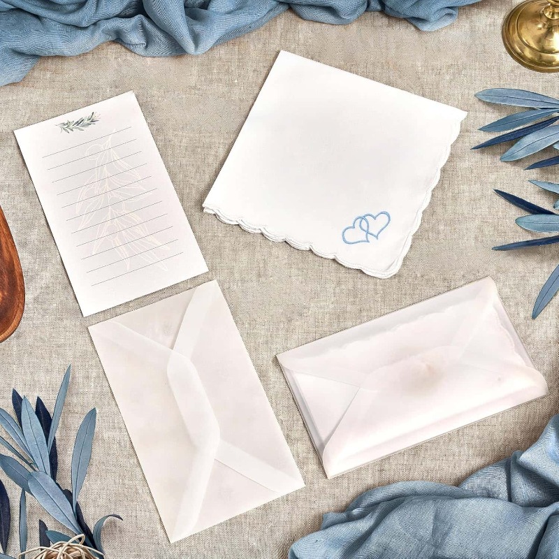 Custom Gift Handkerchief for Bride on Wedding Day