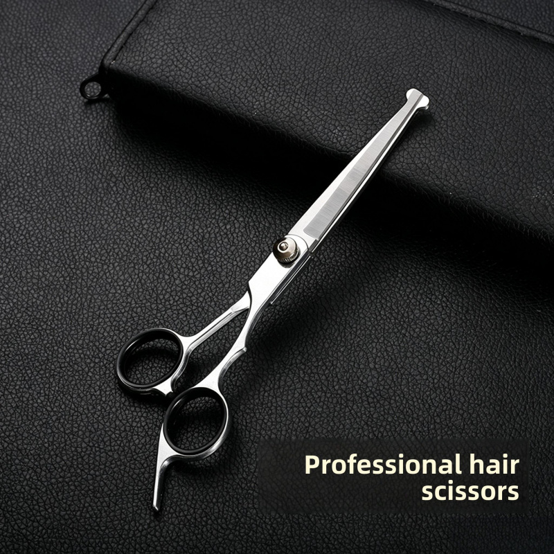 TEMU High-quality Durable Stainless Steel Hair Care Tools. Round Anti-scratch Design. Hair Trimming. Hair Scissors, Non-sticky, Durable Hair Scissors