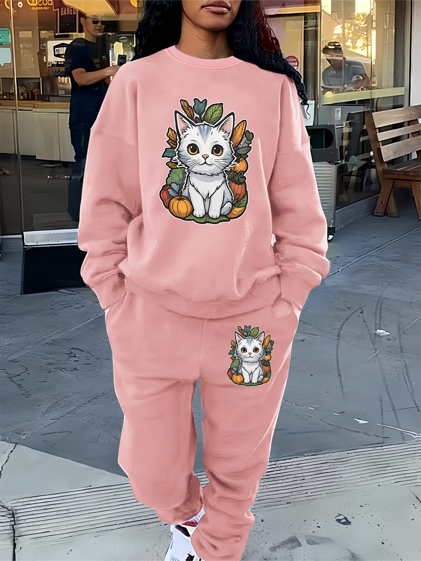 conjunto ropa cómoda en casa forro polar larga Temu Mexico