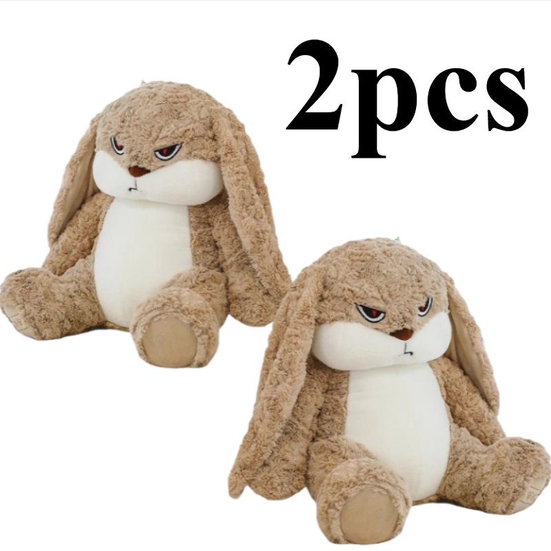 TEMU Set Of 2 Soft Toys For Pets, Featuring A 10.8-inch Rabbit Design That Cats . Its And It A Perfect Gift To Keep Your Pet Entertained, Without