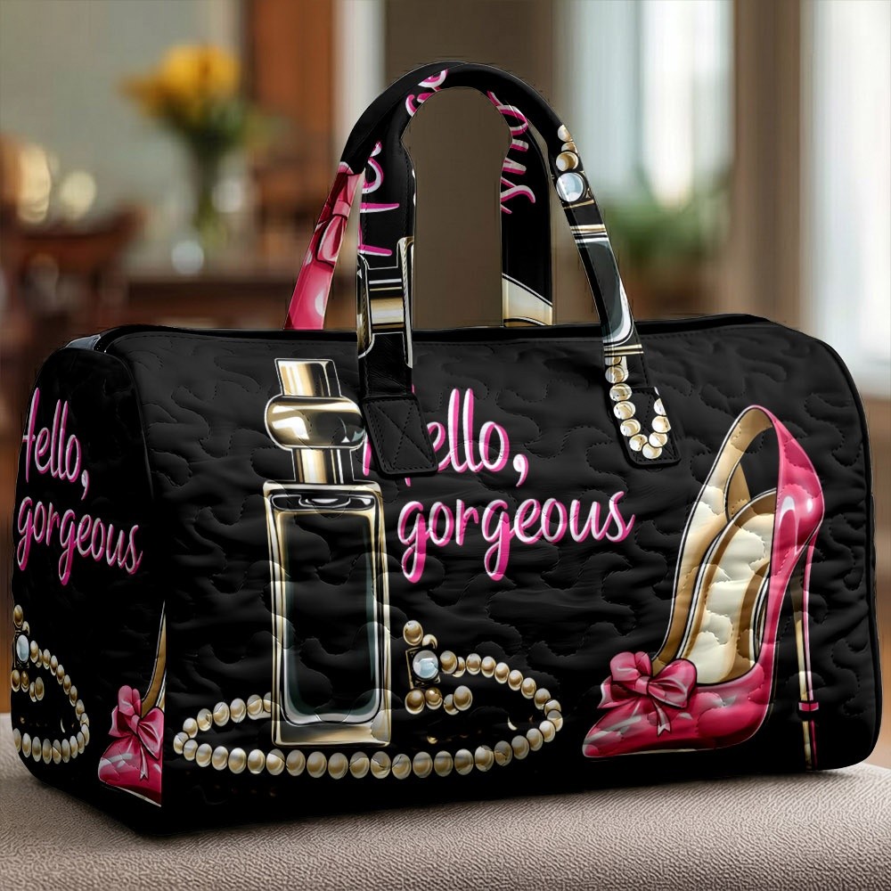 Image of Women's Shoulder Bag, Stylish Feminine Theme Printed Design, Multiple Specifications , Lightweight Fashion Handbag Perfect For Daily Commuting, Travel & Shopping