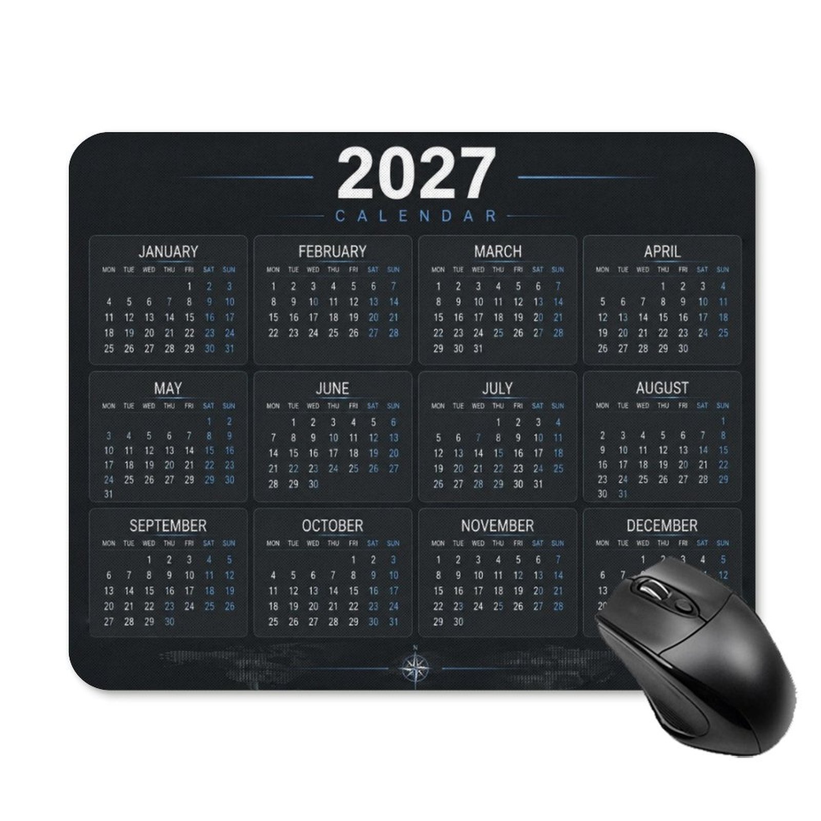 TEMU Mouse Pad, Pattern Mouse Pad, Non-slip Rubber Mouse Pad, Suitable For Office Computers, Laptops, 9.5 X 7.9 X 0.12 Inches / 24 X 20 X 0.3 Cm