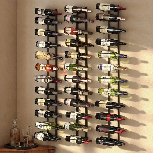 wall mounted wine rack adjustable height wine rack wall mounted for wine bottles liquor matte metal black wine wall rack for kitchen pantry bar wine cellar