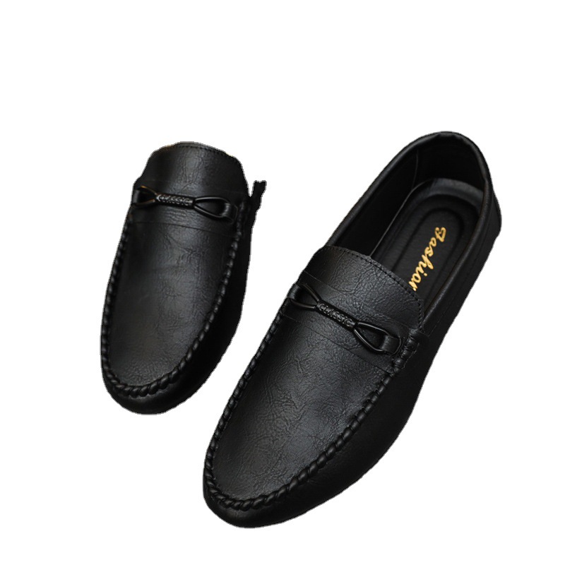 Summer New Men's Korean-style Slip-on Breathable Casual Shoes for Driving with Soft Soles