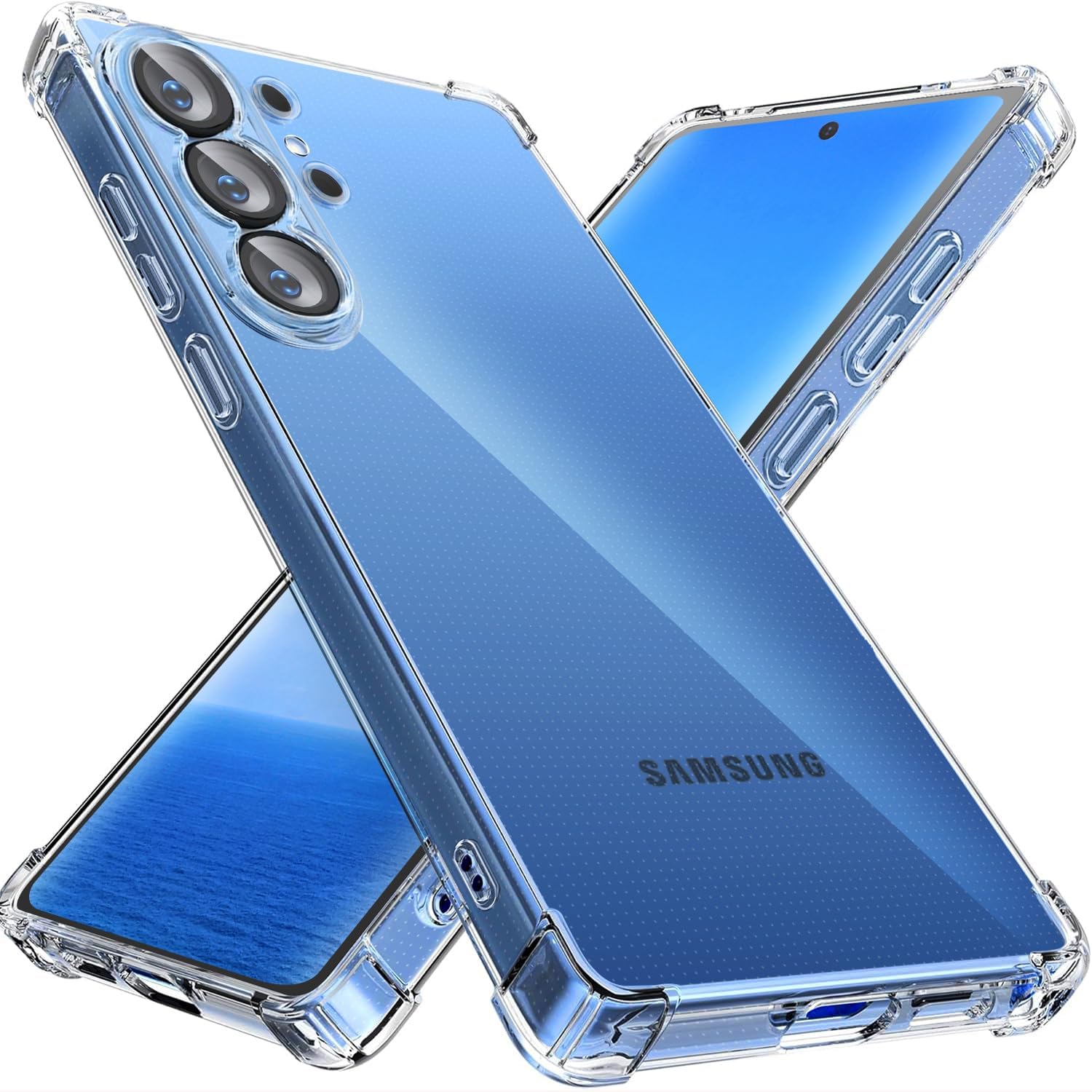 TEMU Étui Téléphone : Coque Souple pour for Samsung Galaxy S26 Ultra, Housse Transparente Mince S26 Ultra S26 Plus S26 S25 Ultra S25 Plus S25 FE