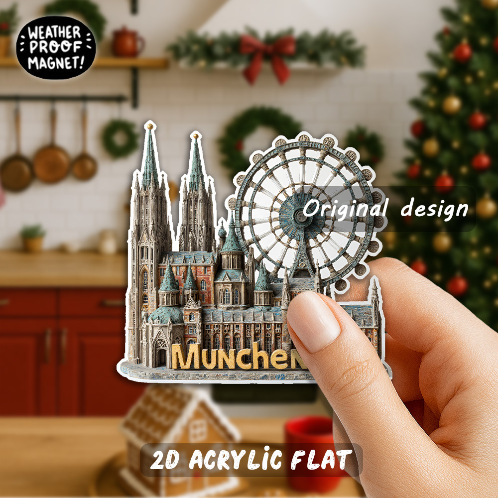 Munich Germany Beer Mug 3D Fridge Magnet - Resin Souvenir Gift & Kitchen Decor