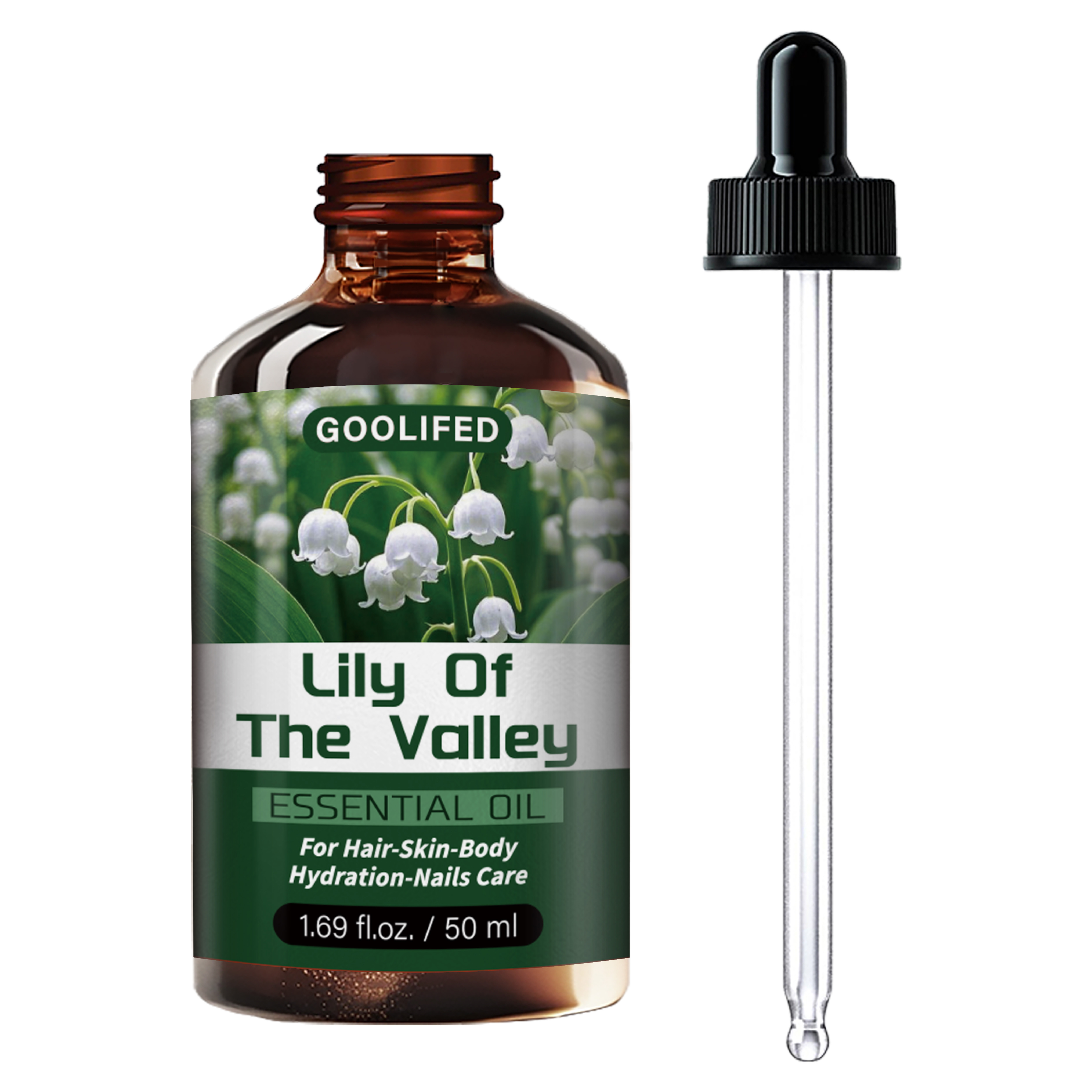 Image of 1.69fl.oz Lily Of The Valley Essential Oil - No-methanol Moisturizing And Hydrating Formula, Deep-conditioning Oil For Dry Light Beige, Hair, Nails And Body Care, All Light Beige Types, Unisex Adult