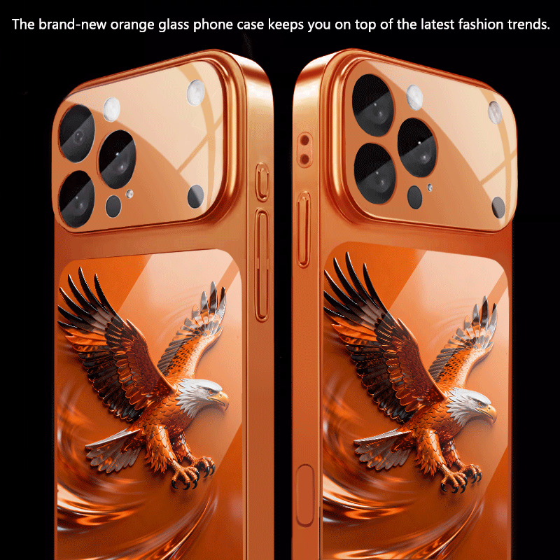 TEMU Phone Case - Suitable For 17/16/15/14/13 Protective Case Anti-fingerprint Anti-scratch Protection Phone Winter Gift Fashion Creative Eagle