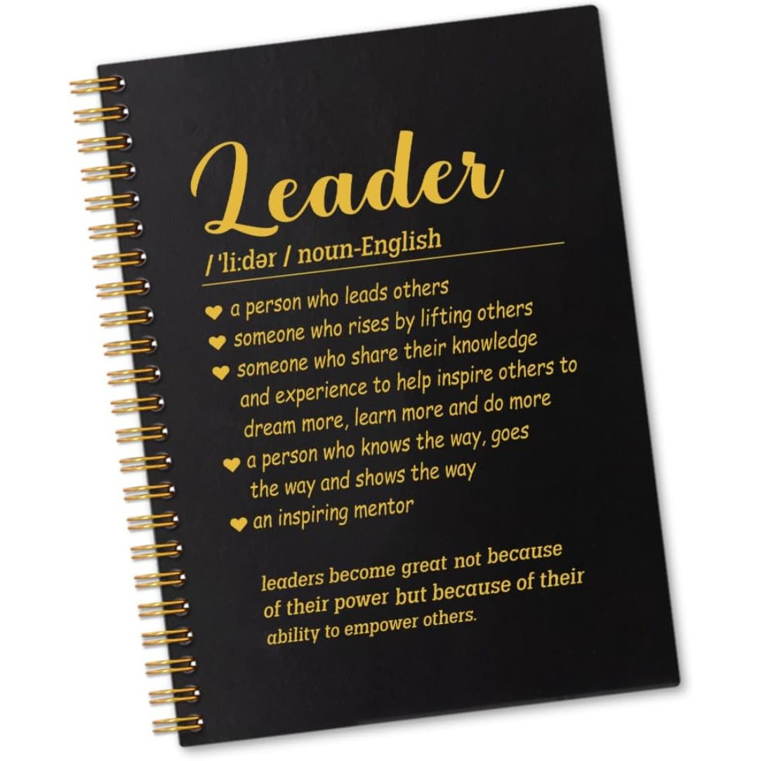 

1pc 5.5*8.3in With 50 Pages Leader Spiral Notebook, Appreciation Gifts For Leader, Birthday Thanksgiving Farewell Retirement Gift For Leader Coworker , Employee Appreciation Gift